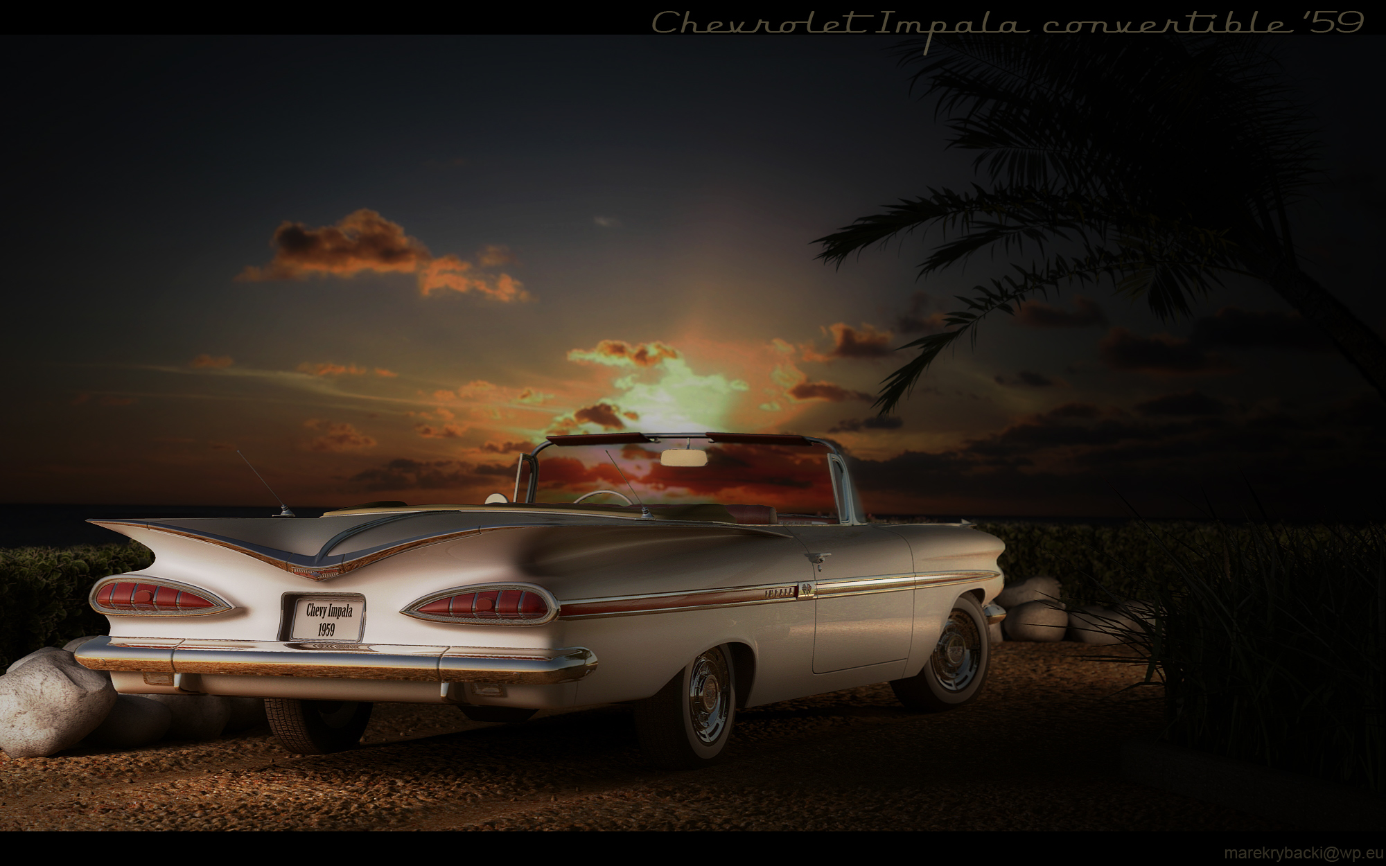 Topless chevy impala 59
